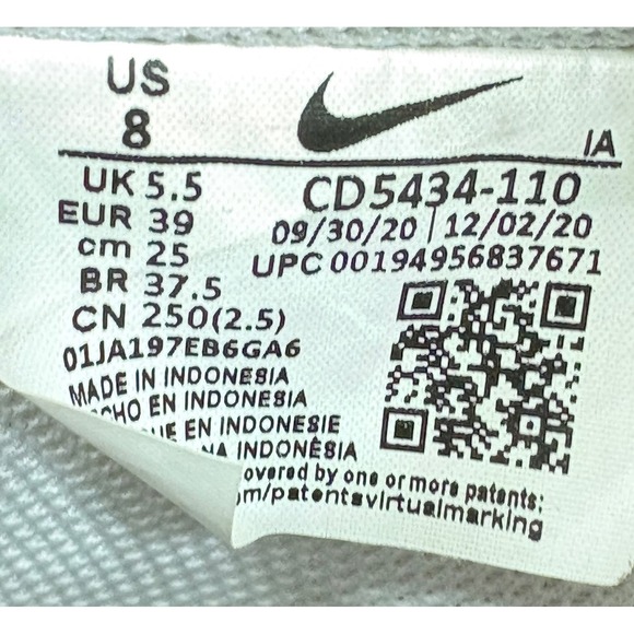 Nike Court Vision Low Sneakers Pink Swoosh‎ Casual Shoes Women's Size - Picture 7 of 10